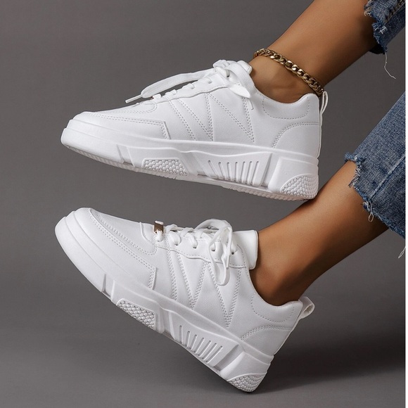 NWT White Sneakers - Picture 3 of 6